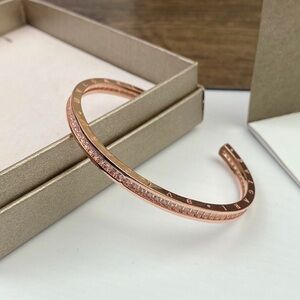 Bulgari C-shaped Open Bangle